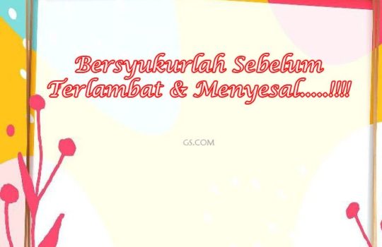 Kata Mutiara Tentang Syukur