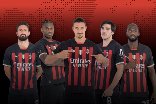 Desain Jersey Futsal AC Milan