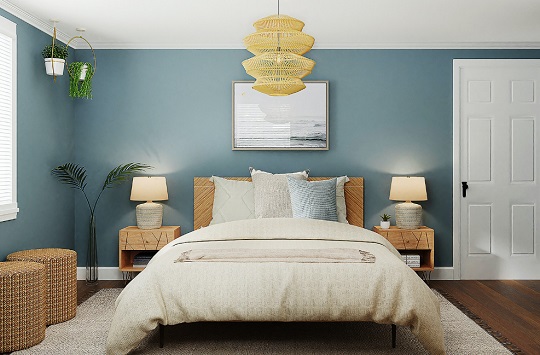 Kamar Tidur Minimalis Dengan Warna Netral
