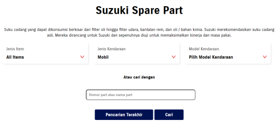 Suzuki Spare Parts