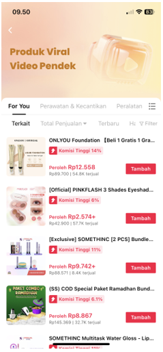 Produk Viral untuk Konten Video Pendek